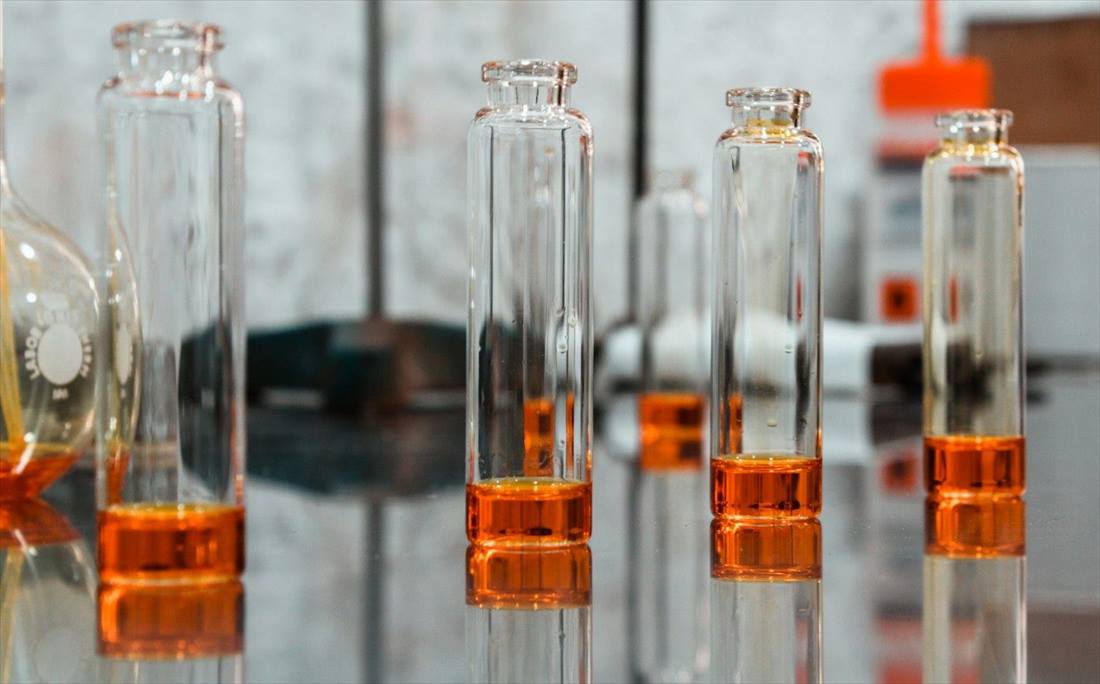 Selection of perfume bottles
